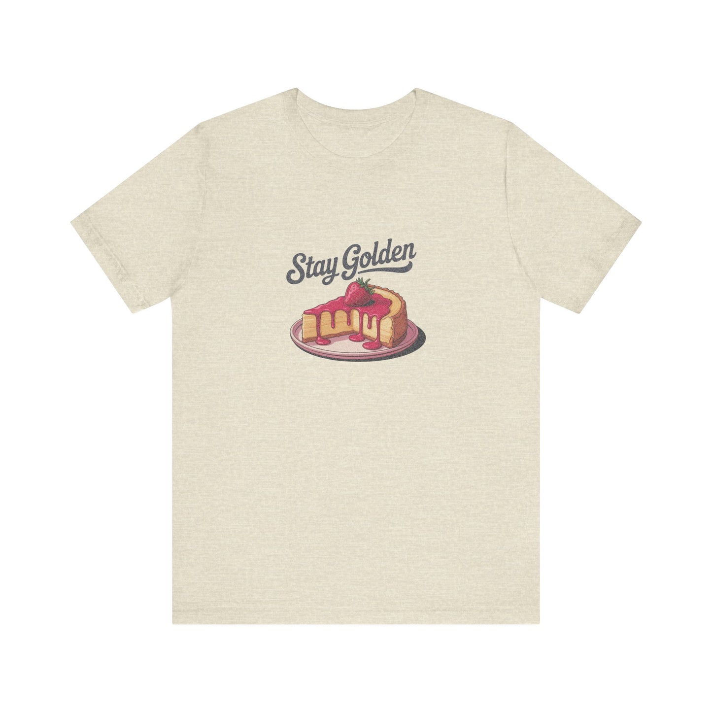 Stay Golden — Retro Cheesecake Graphic Tee (Light)
