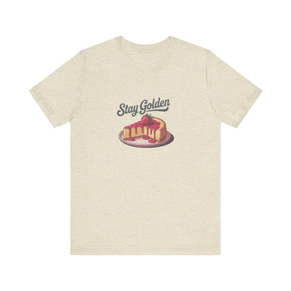 Stay Golden — Retro Cheesecake Graphic Tee (Light)