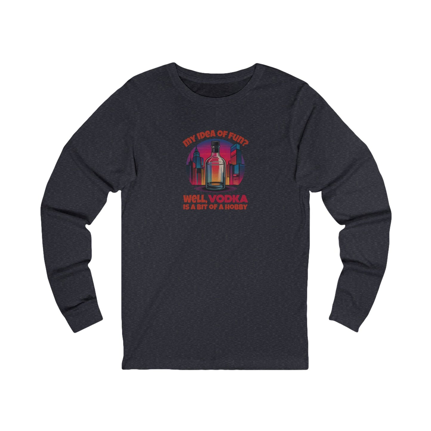 Vodka is a Bit of a Hobby — Retro Graphic Long Sleeve (Dark)