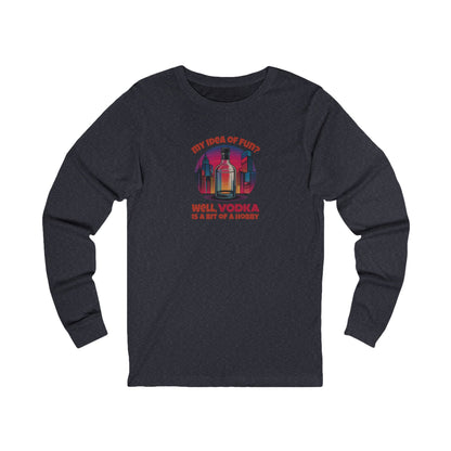 Vodka is a Bit of a Hobby — Retro Graphic Long Sleeve (Dark)