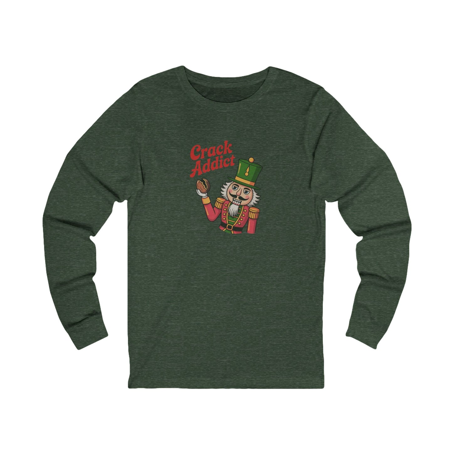 Crack Addict Nutcracker — Vintage Christmas Long Sleeve (Dark)