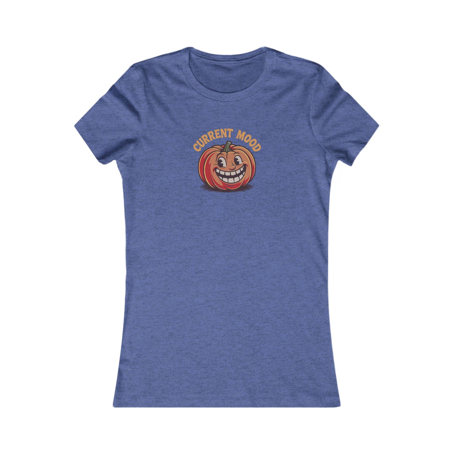 Current Mood (Toothy Jack) — Retro Halloween Women's Tee (Dark)