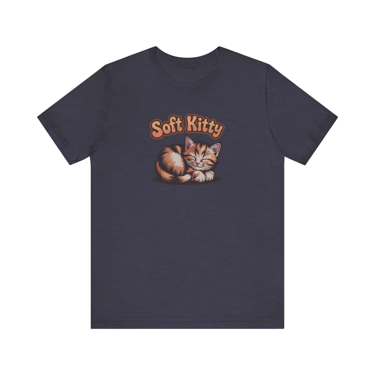 Soft Kitty Sick-Day Lullaby — Big Bang Theory Retro Tee (Dark)