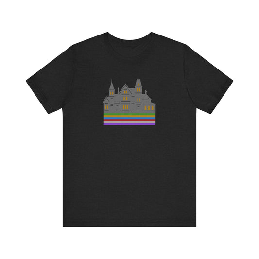 Welcome to Hill House (Off Route 41) — Clue Retro Tee (Dark)