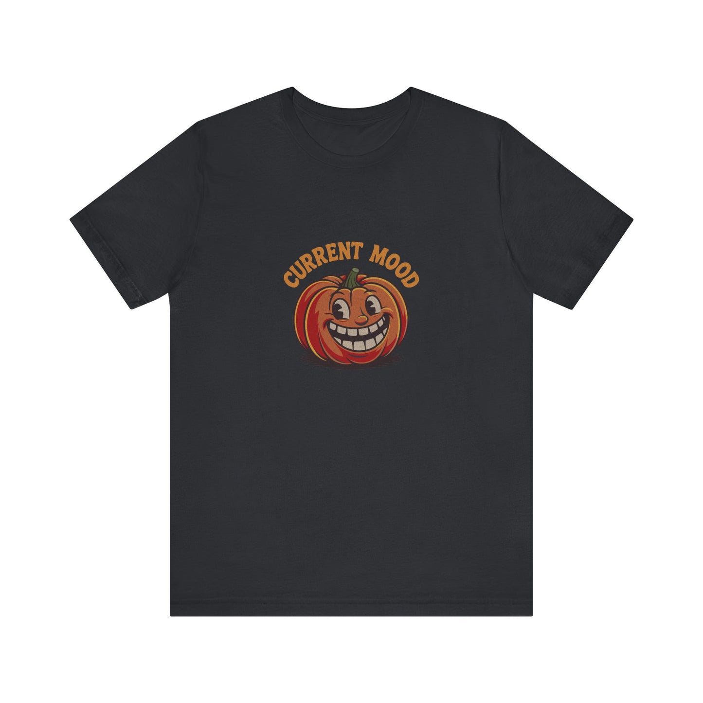 Current Mood (Toothy Jack) — Retro Halloween Tee (Dark)