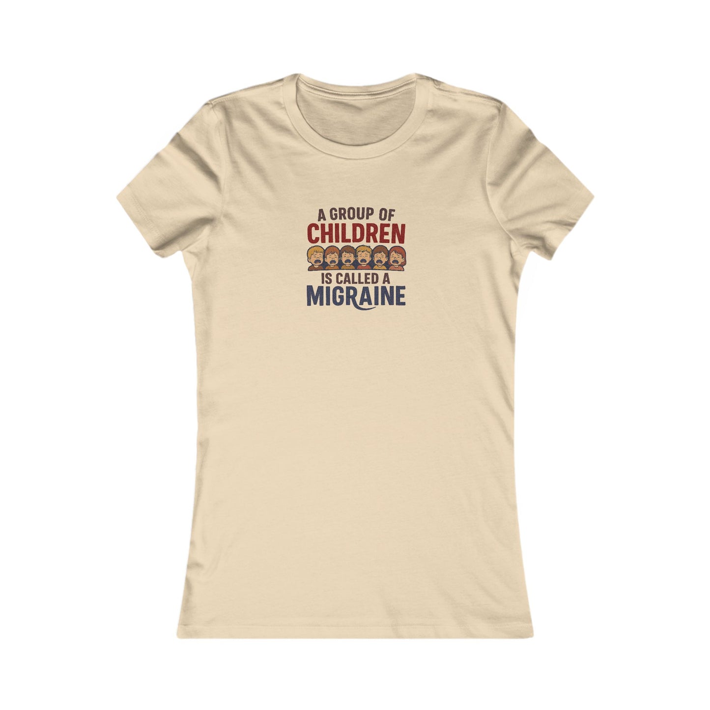 A Group of Children is Called a Migraine — Retro Women's Tee (Light)