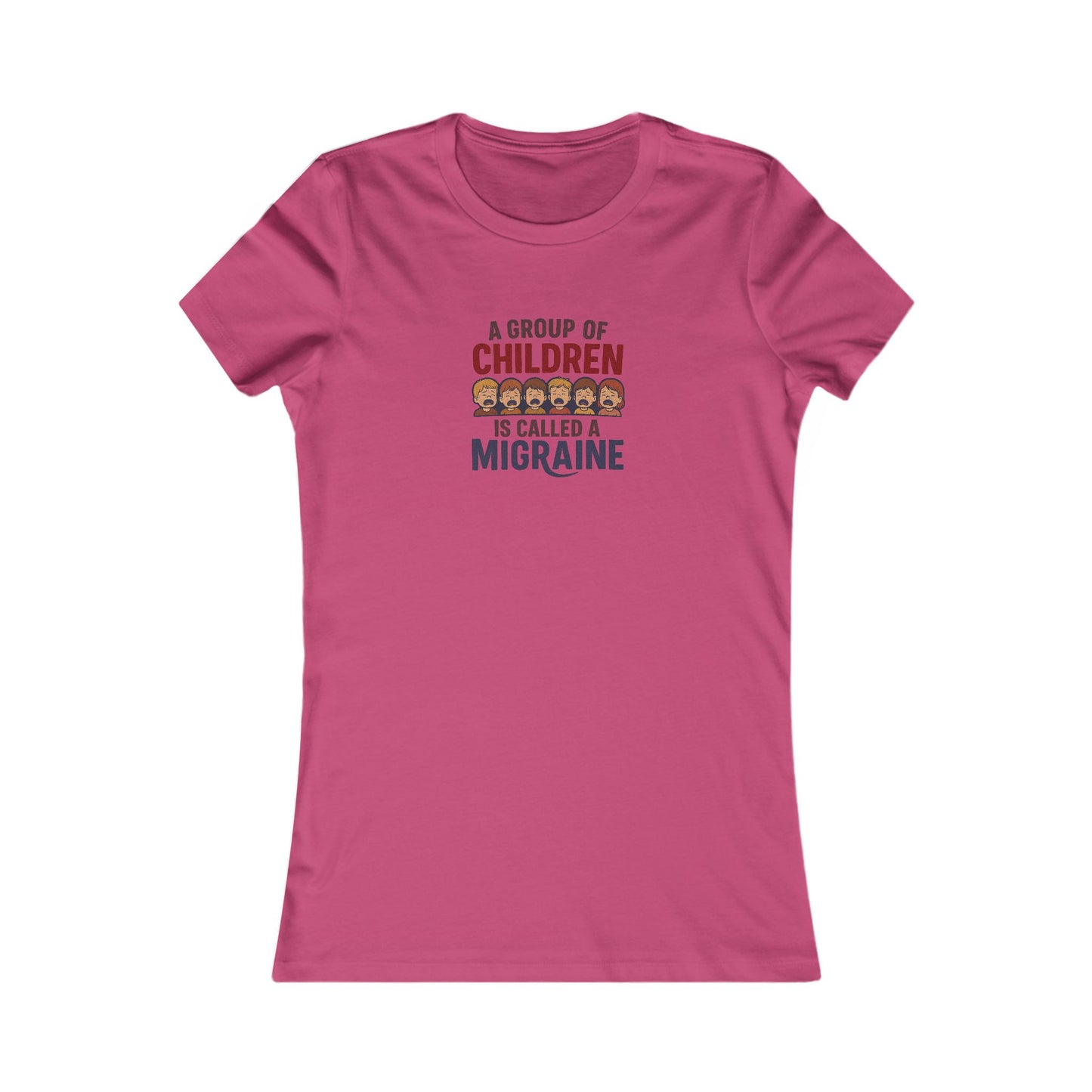 A Group of Children is Called a Migraine — Retro Women's Tee (Light)