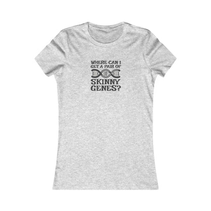 Pair of Skinny Genes — Retro Graphic Women's Tee (Light)