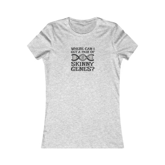 Pair of Skinny Genes — Retro Graphic Women's Tee (Light)