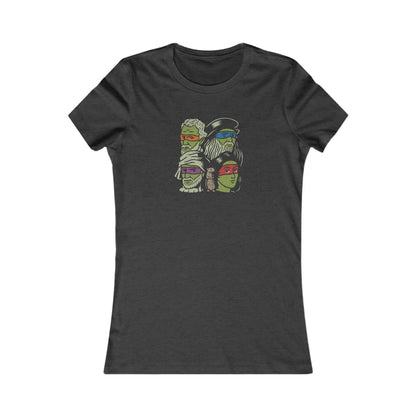 Renaissance Ninja Turtles — TMNT Retro Women's Tee (Dark)