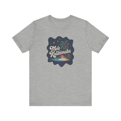 Mele Kalikimaka — Retro Hawaiian Christmas Tee (Light)