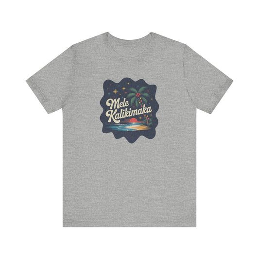 Mele Kalikimaka — Retro Hawaiian Christmas Tee (Light)