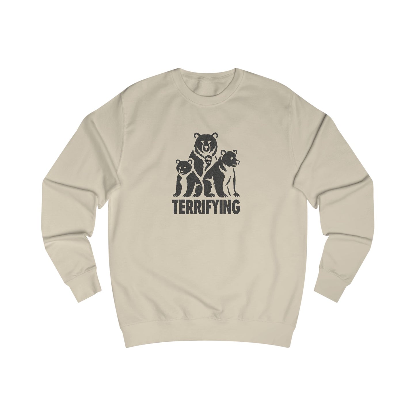 Bears Are Terrifying — Retro Silhouette Sweatshirt (Light)