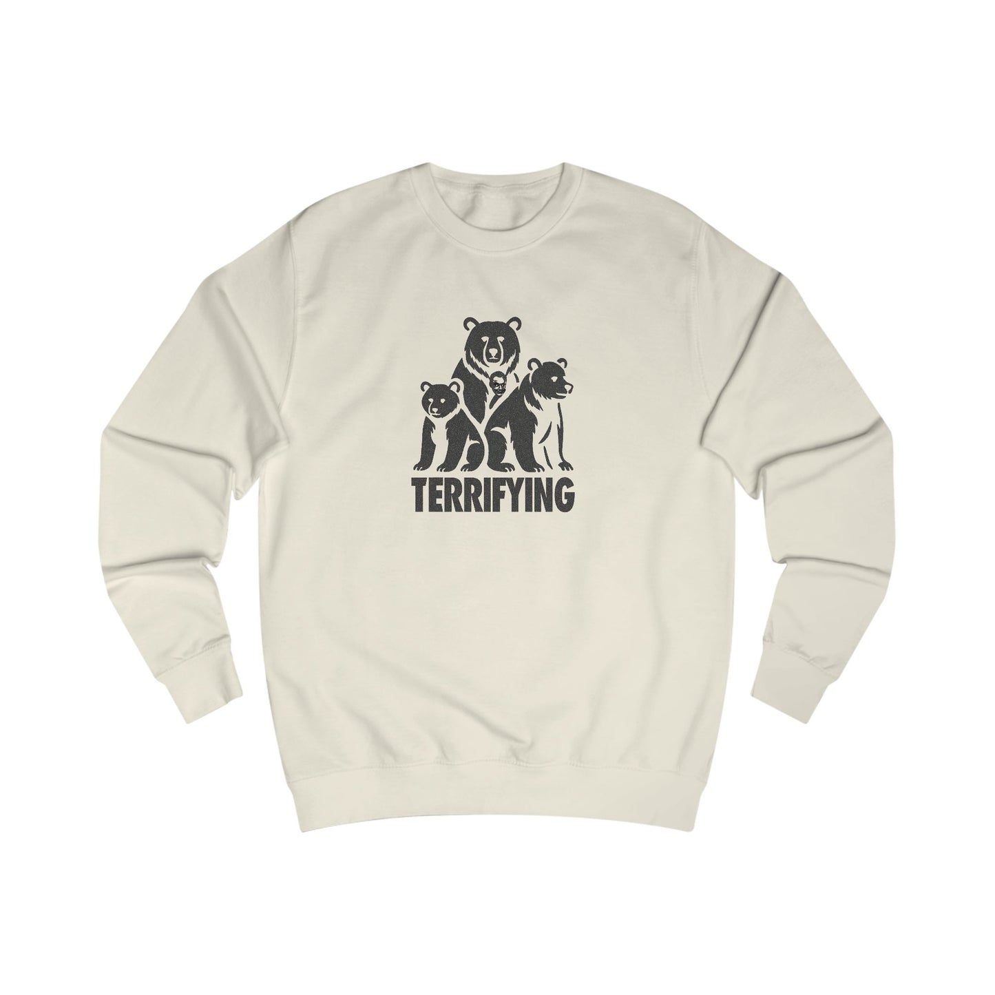 Bears Are Terrifying — Retro Silhouette Sweatshirt (Light)