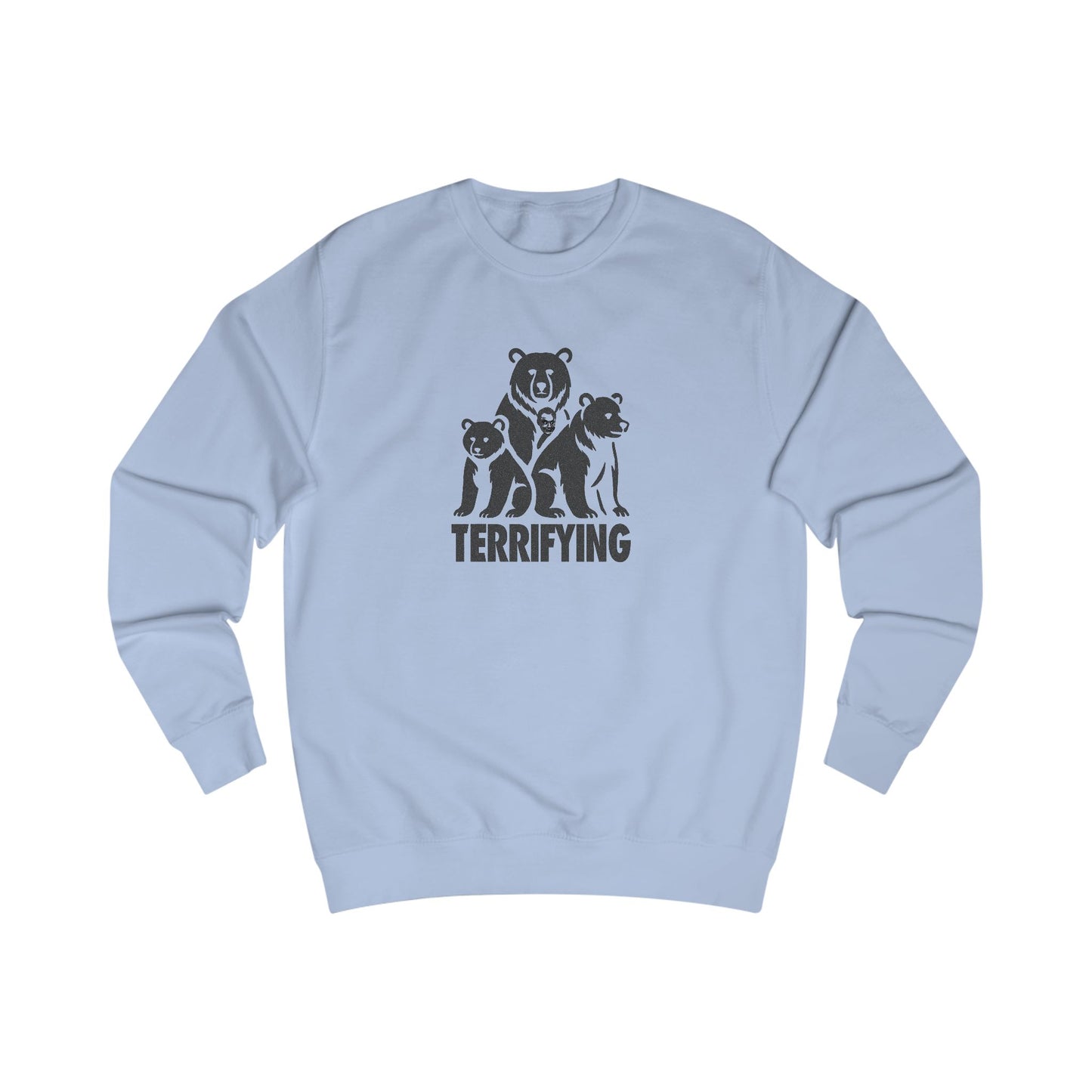 Bears Are Terrifying — Retro Silhouette Sweatshirt (Light)