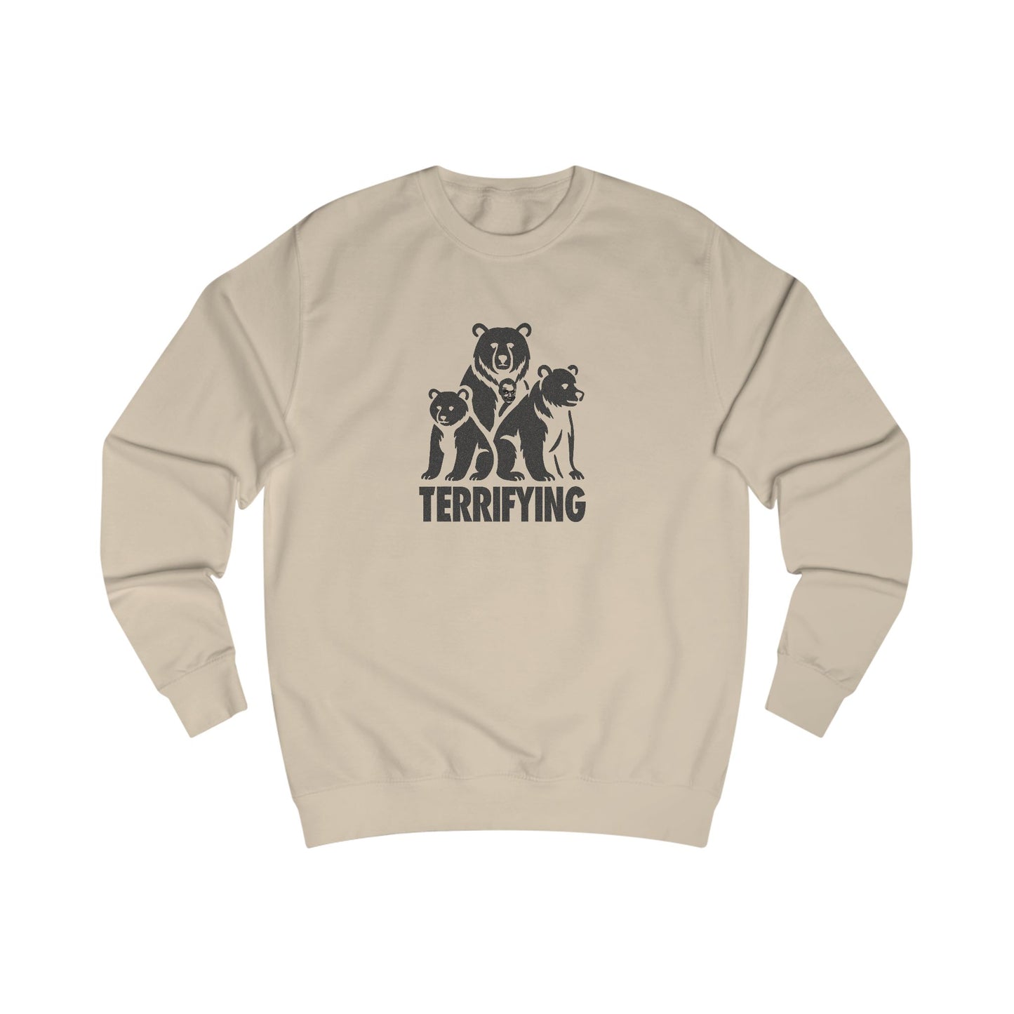 Bears Are Terrifying — Retro Silhouette Sweatshirt (Light)