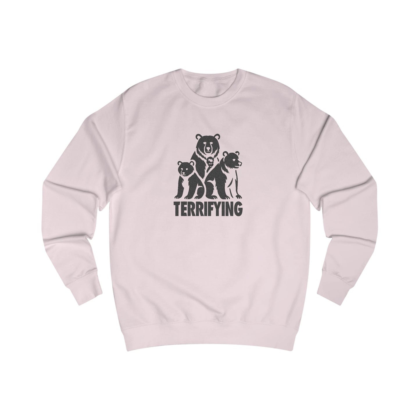 Bears Are Terrifying — Retro Silhouette Sweatshirt (Light)