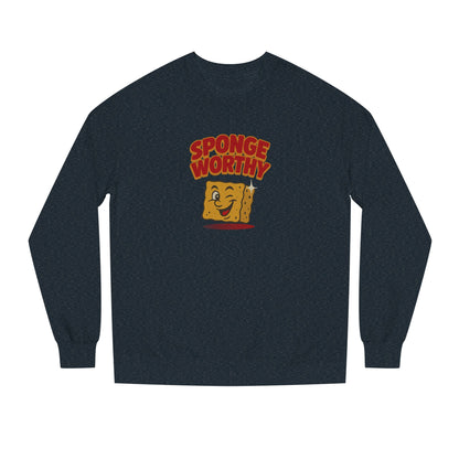 Spongeworthy — Seinfeld Retro Cartoon Sweatshirt (Dark)