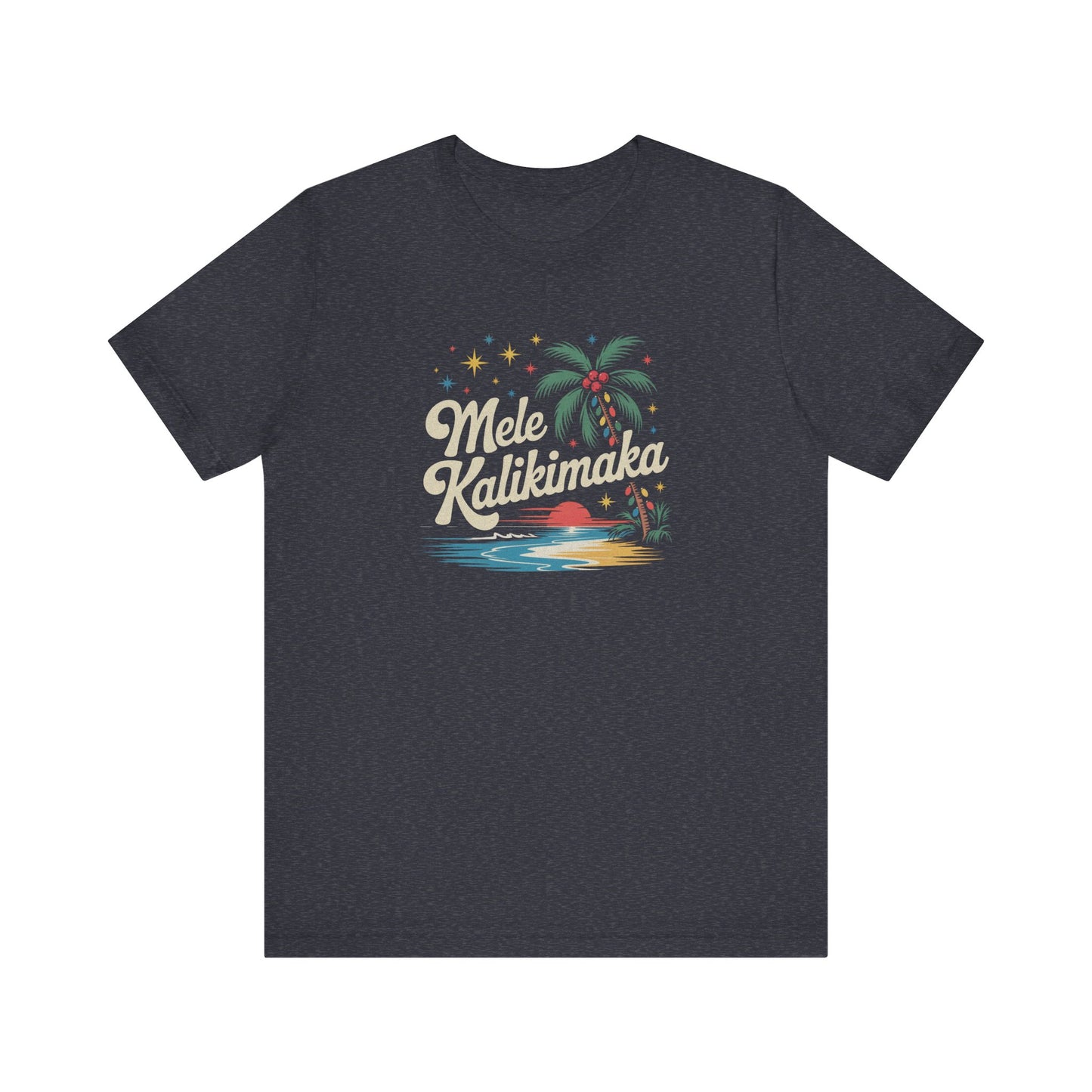 Mele Kalikimaka — Retro Hawaiian Christmas Tee (Dark)