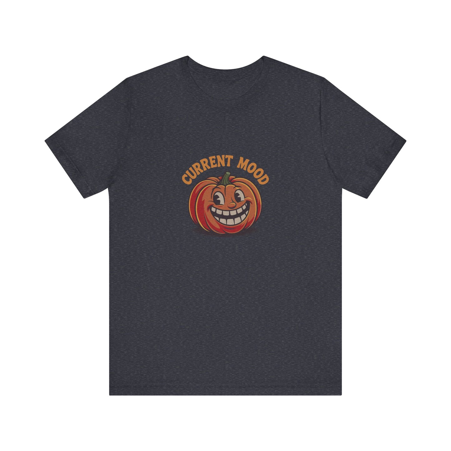 Current Mood (Toothy Jack) — Retro Halloween Tee (Dark)