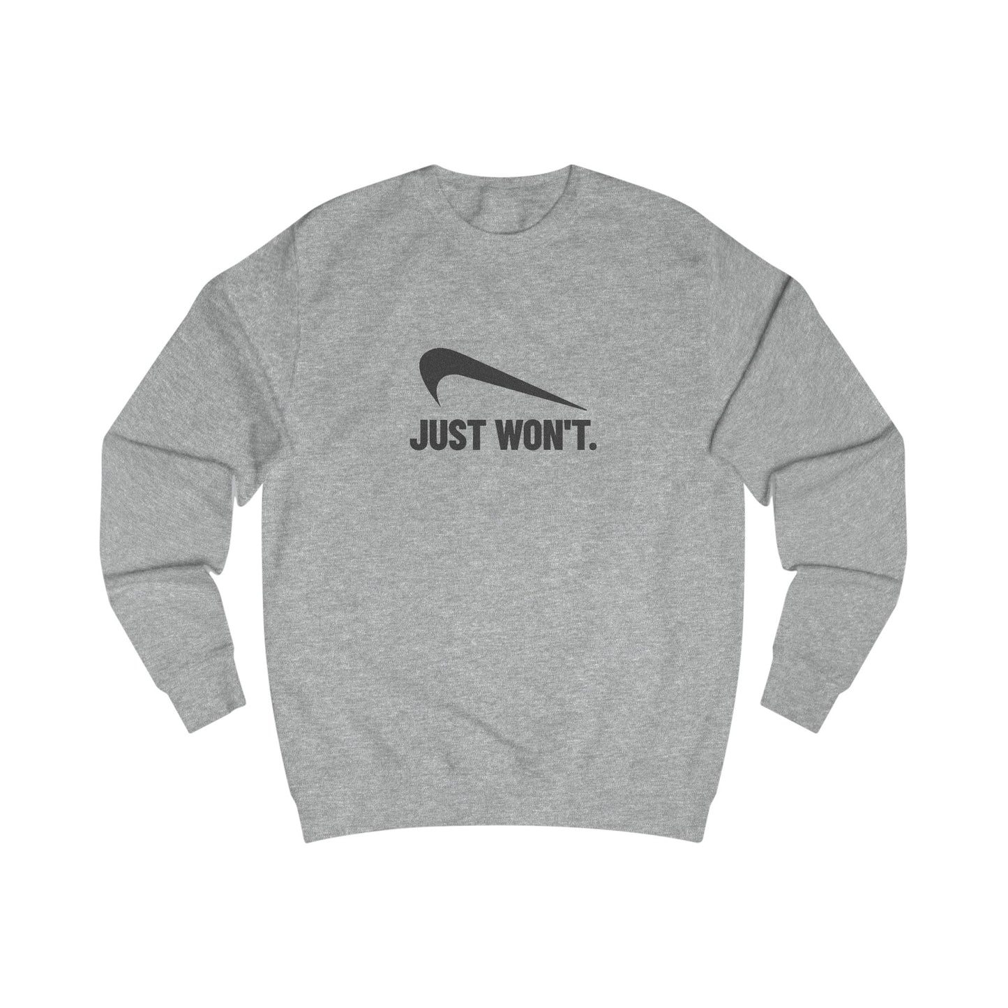 Just Won’t Athletic Parody — Retro Workout Sweatshirt (Light)