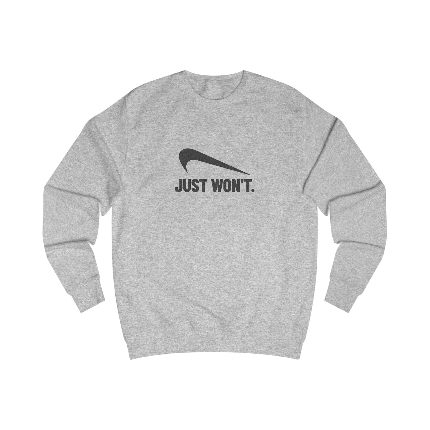 Just Won’t Athletic Parody — Retro Workout Sweatshirt (Light)