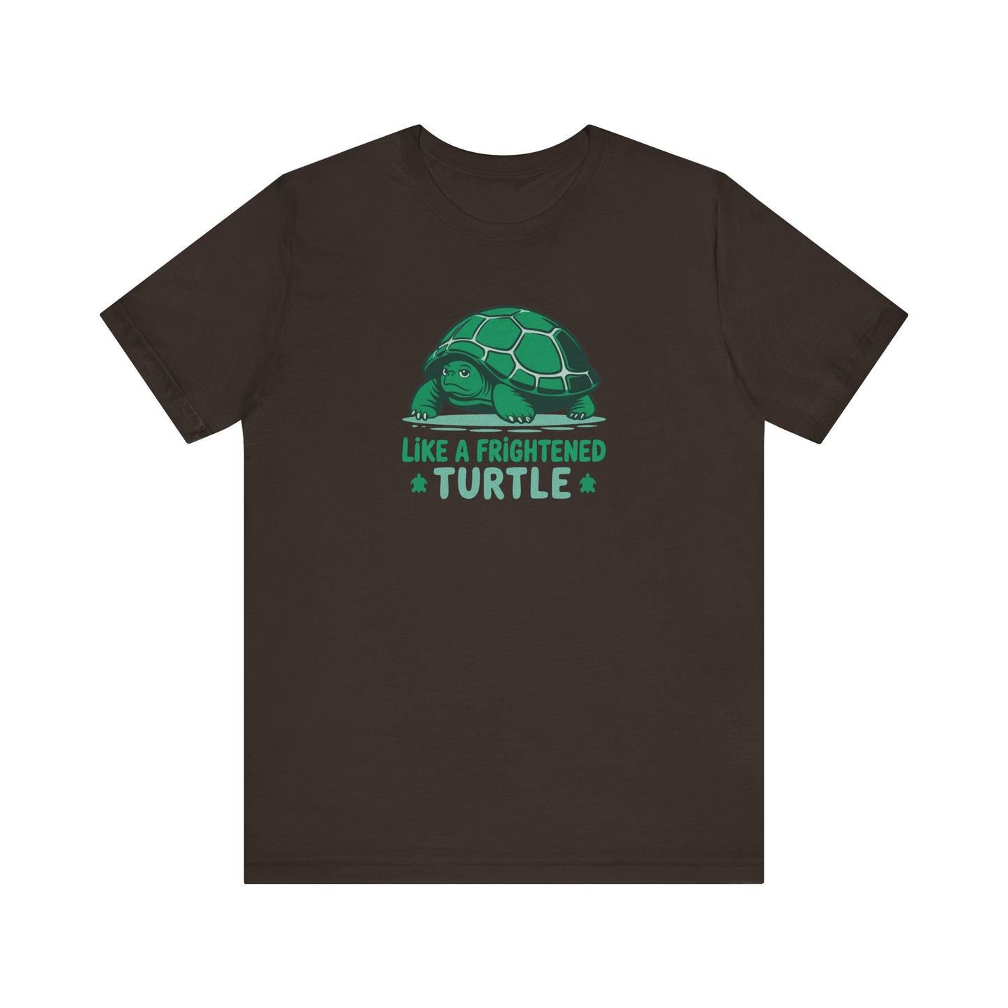 Like a Frightened Turtle — George Costanza Shrinkage Retro Tee (Dark)