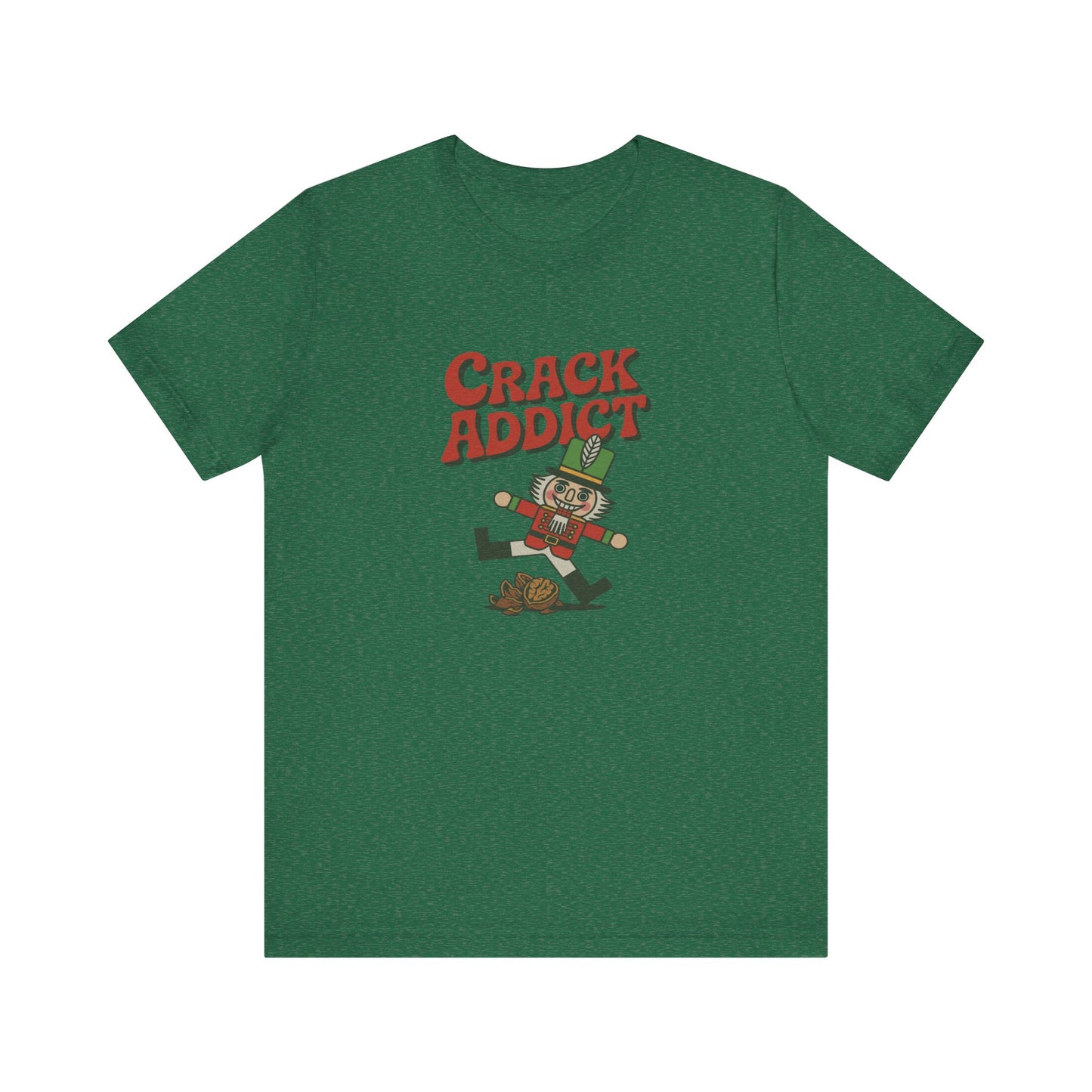 Crack Addict Nutcracker (Unhinged Remix) — Retro Tee (Dark)