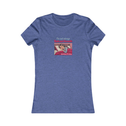I'm Not Always Rude and Sarcastic — Retro Women's Tee (Dark)