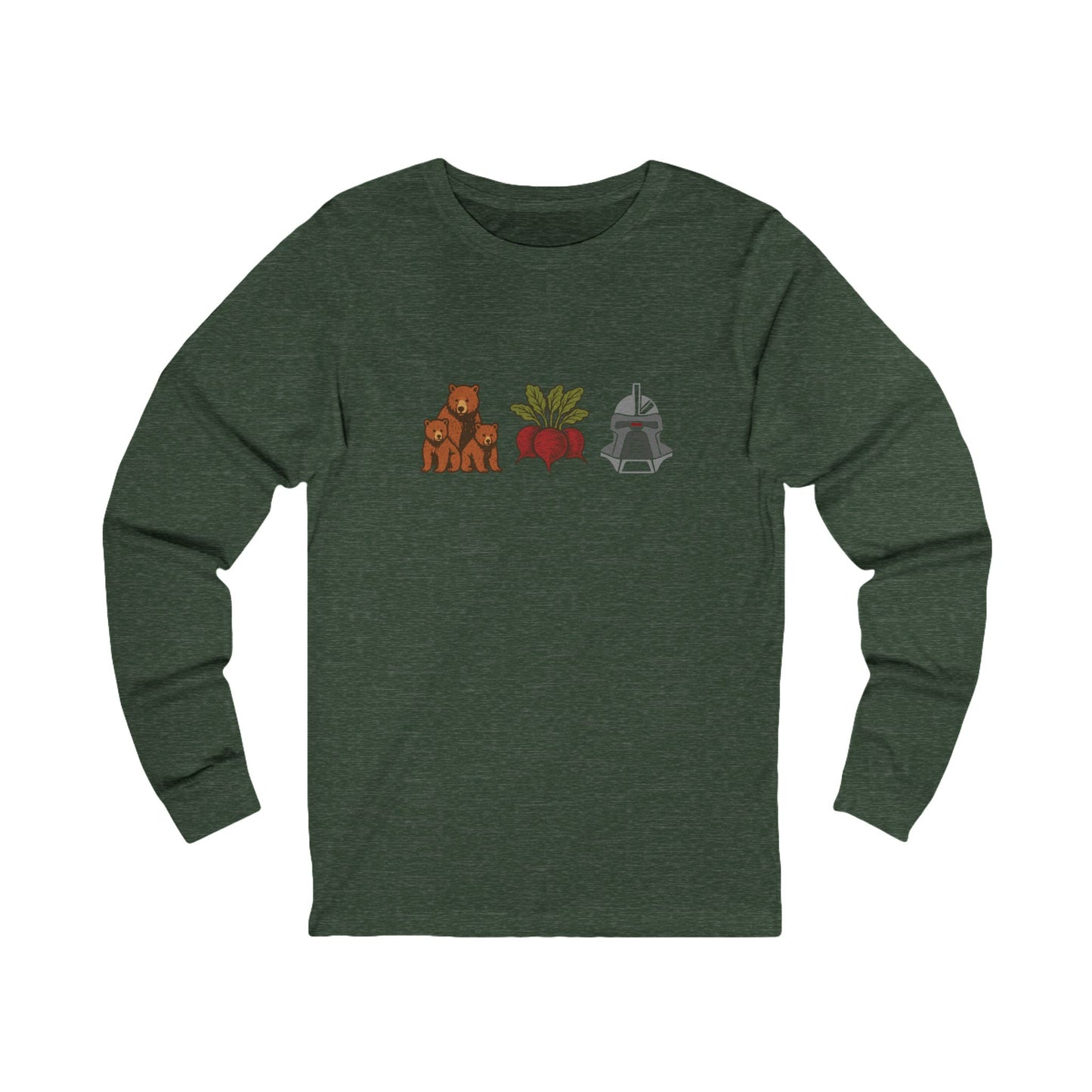 Bears, Beets, Battlestar (Icons) — Retro Long Sleeve (Dark)