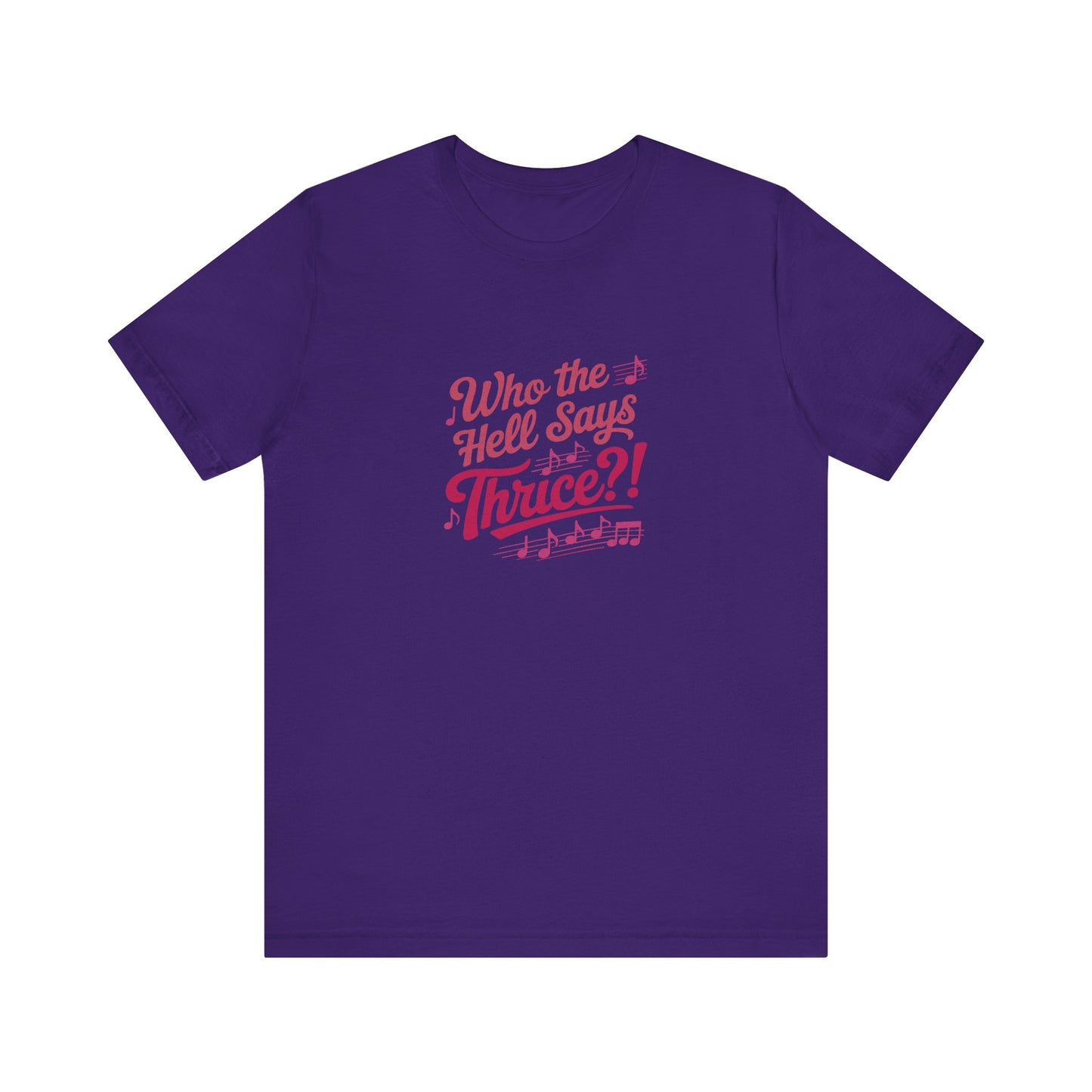 Who the Hell Says Thrice?! — Golden Girls Retro Tee (Dark)