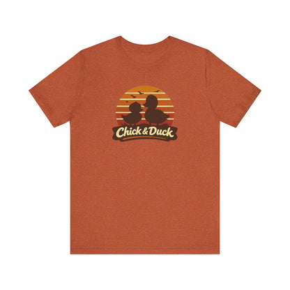 The Chick and the Duck — Friends Retro Tee (Light)
