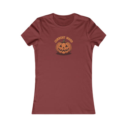 Current Mood (Vintage Jack) — Retro Halloween Women's Tee (Dark)