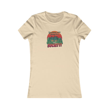 We’re Living in a Society! — Seinfeld Retro Women's Tee (Light)