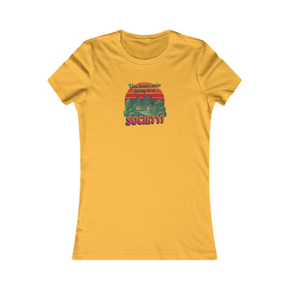 We’re Living in a Society! — Seinfeld Retro Women's Tee (Light)