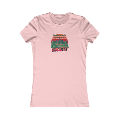 We’re Living in a Society! — Seinfeld Retro Women's Tee (Light)