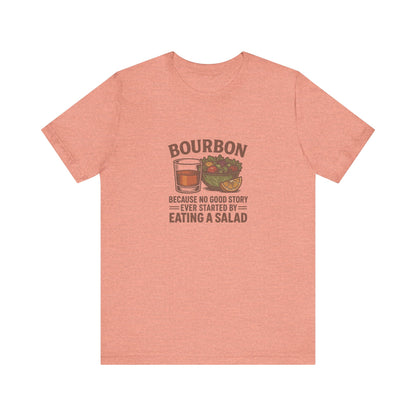 Bourbon > Eating a Salad — Graphic Retro Tee (Light)