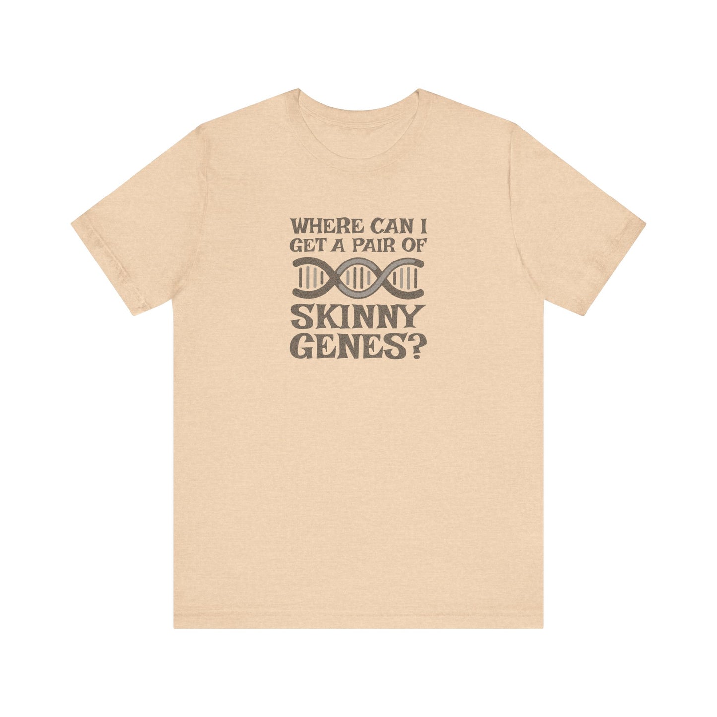 Pair of Skinny Genes — Retro Graphic Tee (Light)