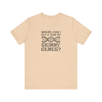 Pair of Skinny Genes — Retro Graphic Tee (Light)