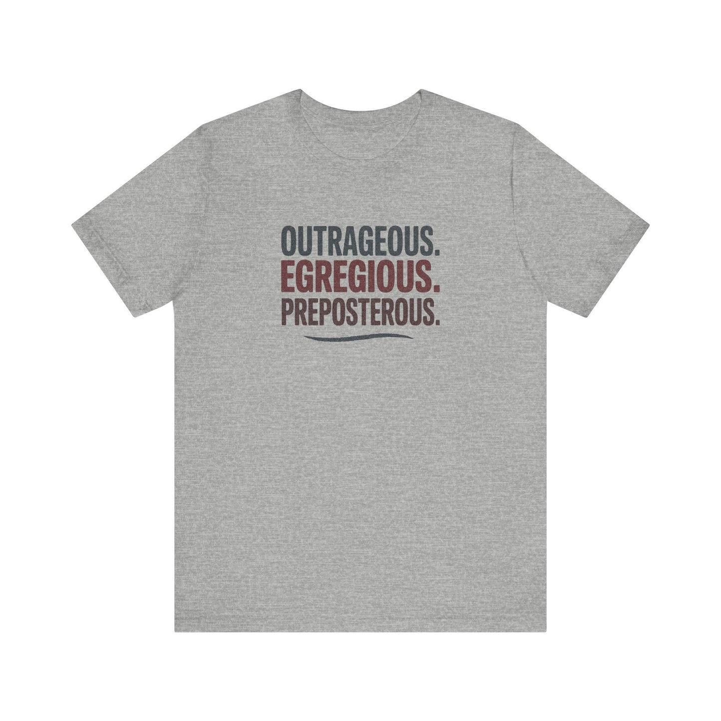 Outrageous Egregious Preposterous — Seinfeld Retro Tee (Dark)