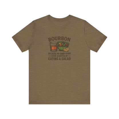 Bourbon > Eating a Salad — Retro Graphic Tee (Light)