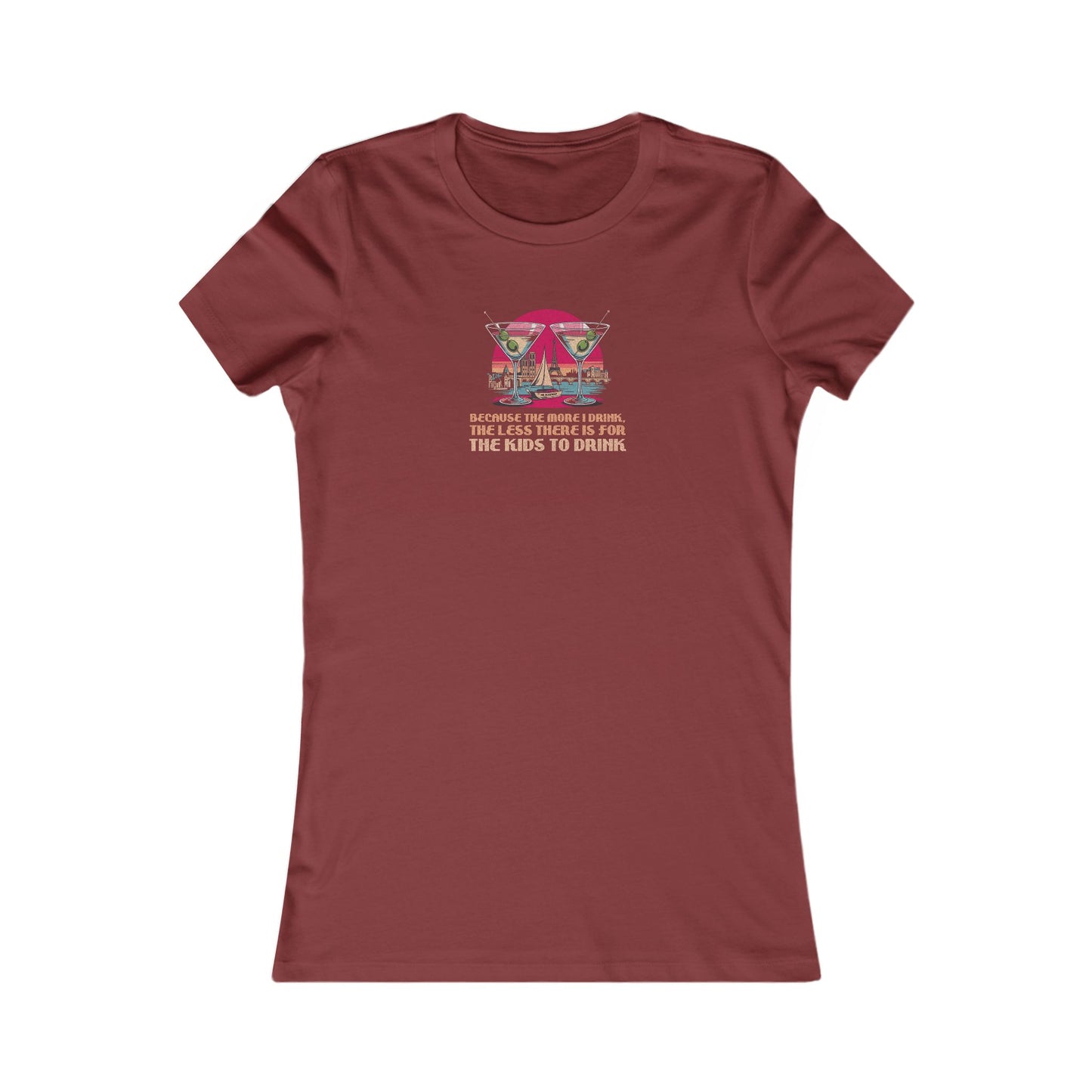 Open Bar (for the Kids) — Friends Retro Women's Tee (Dark)