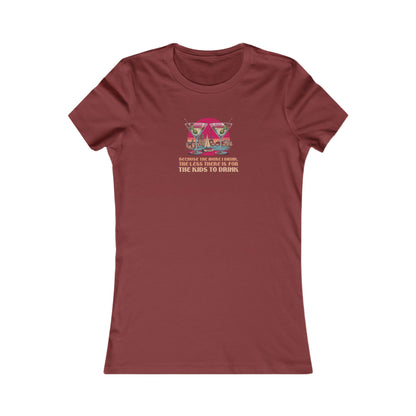 Open Bar (for the Kids) — Friends Retro Women's Tee (Dark)