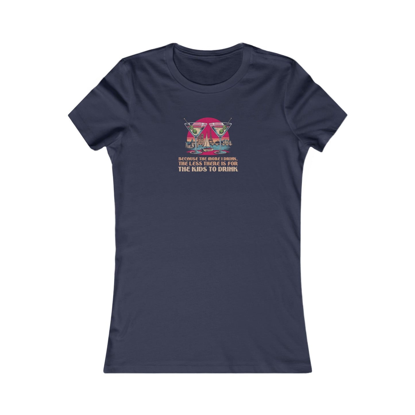 Open Bar (for the Kids) — Friends Retro Women's Tee (Dark)