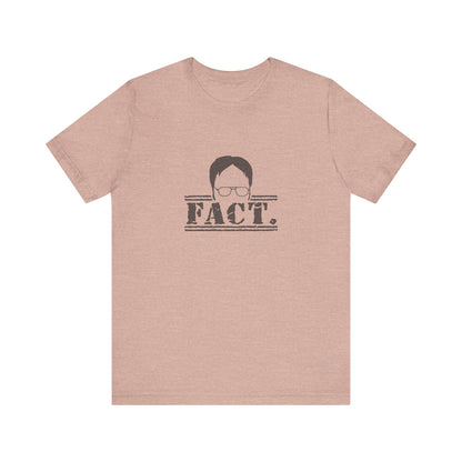 Dwight Schrute FACT. — The Office-Inspired Retro Tee (Light)