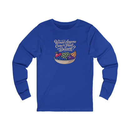 Would Anyone Care for Fruit or Dessert? — Clue Retro Long Sleeve (Dark)