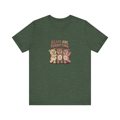 Bears Are Terrifying (Cute Remix) — Retro Tee (Dark)