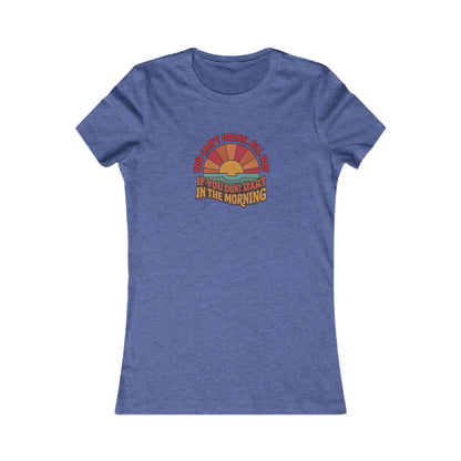 You Can't Drink All Day PSA — Retro Sunrise Women's Tee (Dark)