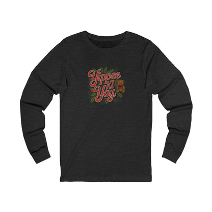 Yippee Ki Yay — Die Hard Retro Christmas Long Sleeve (Dark)