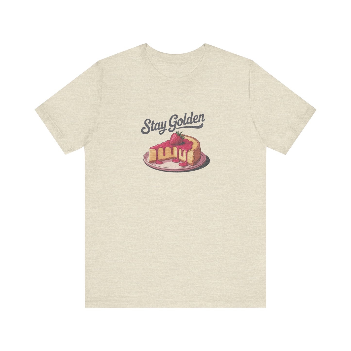 Stay Golden — Retro Cheesecake Graphic Tee (Light)